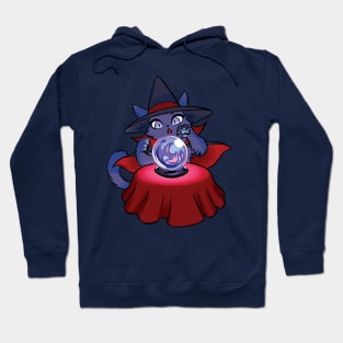 Witchy Kitty Crystal Ball Hoodie